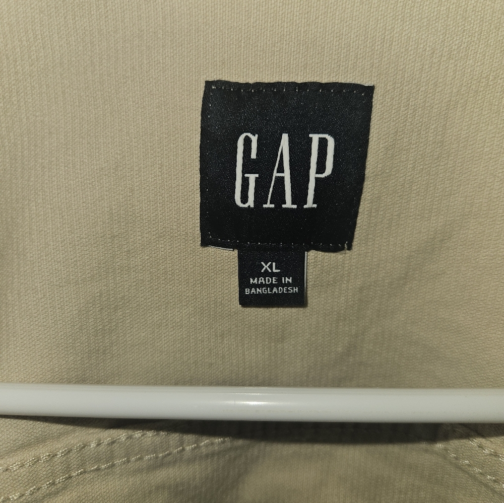 Gap Womens Beige Puff Sleeve Button Up Corduroy Jacket Size X-Large - Picture 5 of 11
